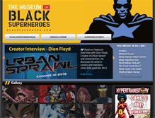 Tablet Screenshot of blacksuperhero.com